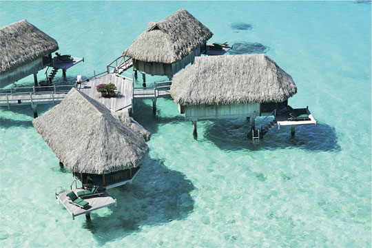 An Absolutely Breathtaking Private Island Beach Resort in Bora Bora